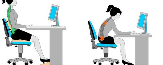 Richtiges Sitzen am Arbeitsplatz beugt Rückenschmerzen vor Es bestehen bestimmte Verhaltensregeln beim Sitzen am Schreibtisch