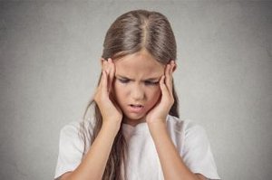 Kopfschmerzen bei einem Kind