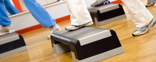 Übung auf dem Stepper